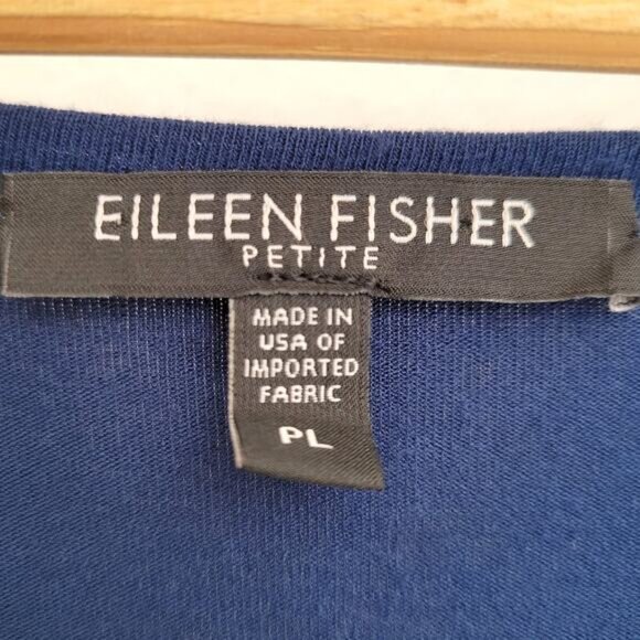 Eileen Fisher A-Line Dress Petite Large Blue - Picture 6 of 8